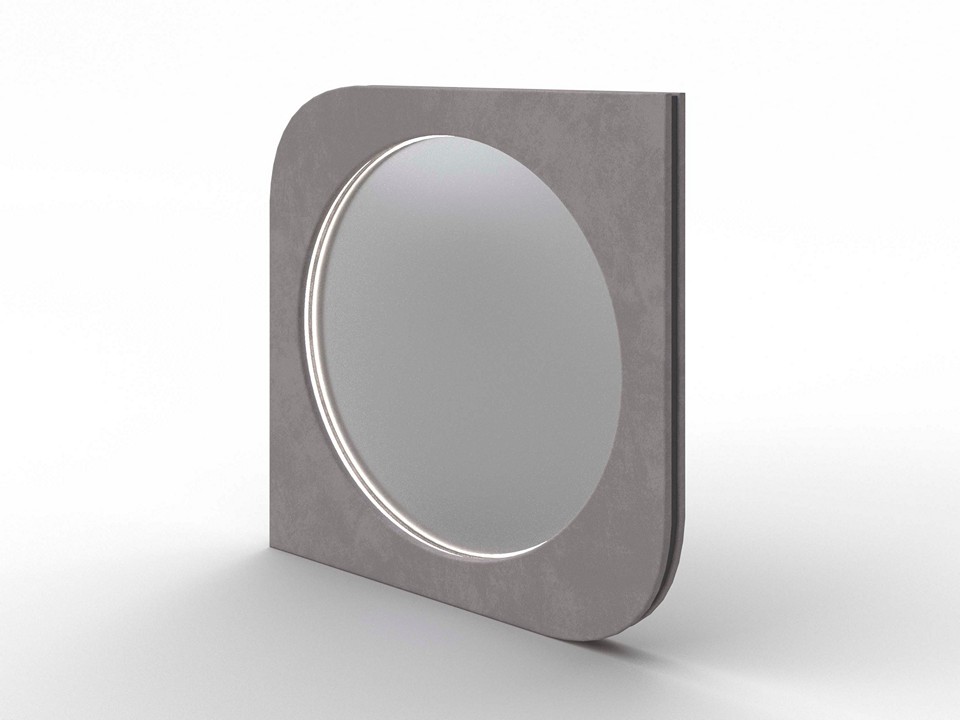 Зеркало Орматек настенное Luna Ткань Микровелюр Laska 04 Утренняя роса 91x6 28740₽